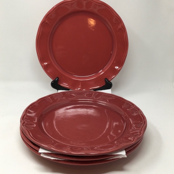Varages Dining Made In France 4 French Burgundy Dinner Plates